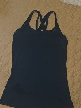 LULU Women’s Black Strappy Tank Top - Classic Activewear